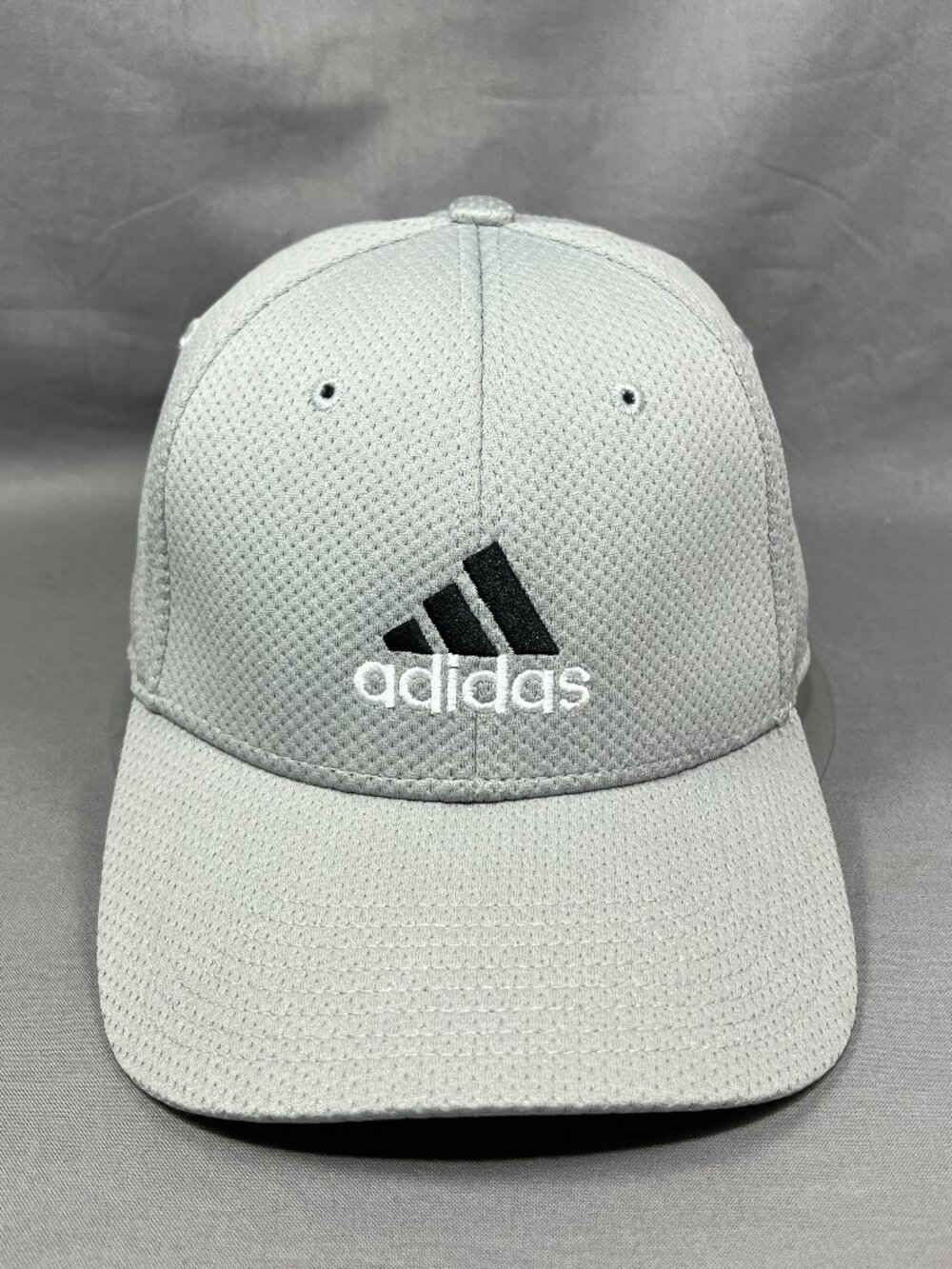Adidas 3 Stripes Zags Climalite Baseball Hat A-Flex L/XL Gray Stretch Adult Cap